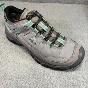 Keen Targhee IV WP Womens 8 Low Top Hiking Outdoor Shoes Lace Up Alloy Green